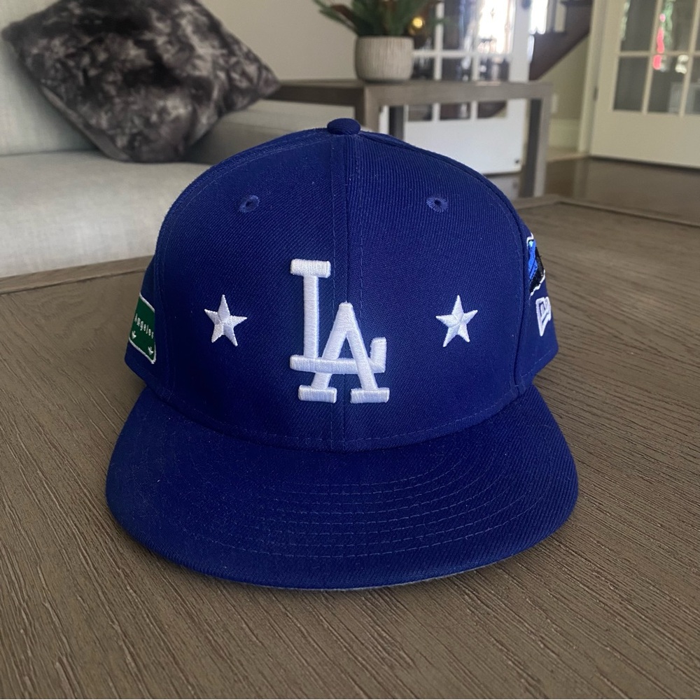 LA Dodgers Fitted Hat with Custom Patches